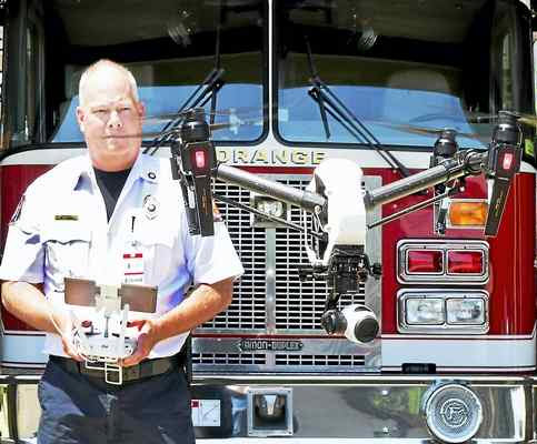 DJI Inspire 1 Drone Orange Fire Department